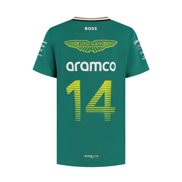 Aston Martin F1 2025 Kids Alonso Driver T-Shirt