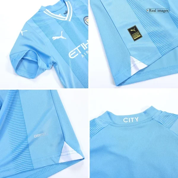 Kids Manchester City Home Kit(Jersey+Short+Socks) 2023/24