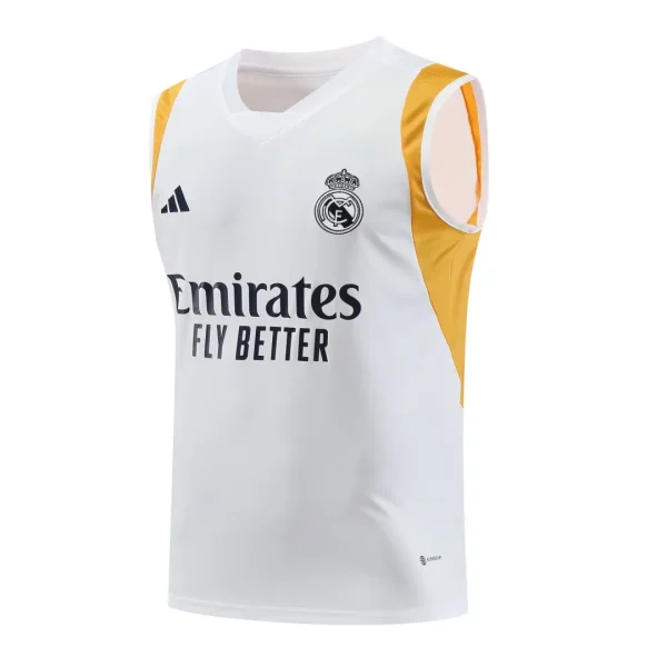 2023/24 Real Madrid Pre-Match Vest Jersey White