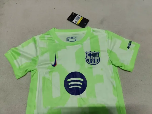 2024-25 Kids Barcelona Third Kit(Jersey+Short) Without Spofity Text