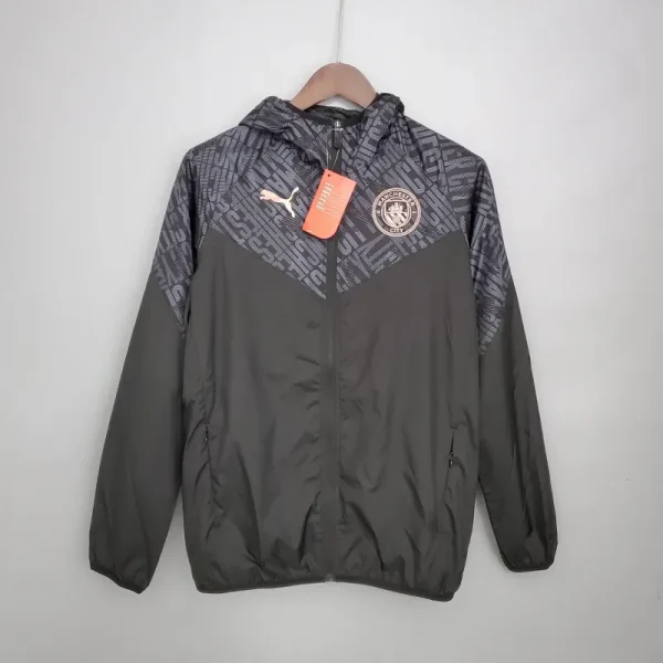 Manchester City Jersey Windbreaker Black  2021/2022