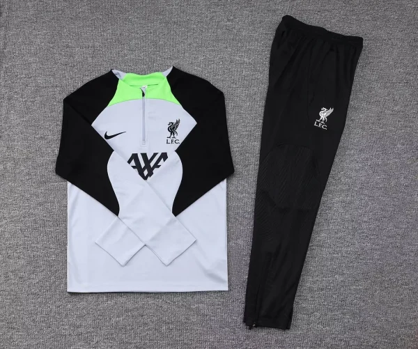 Liverpool Half-Pull Training Suit Grey Jersey 2023/2024