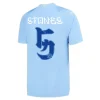 Manchester City HAALAND #9 GREALISH #10 DE BRUYNE #17 STONES #5 J.ALVAREZ #19 FODEN #47 Japanese Tour Printing Home Jersey 2023/24