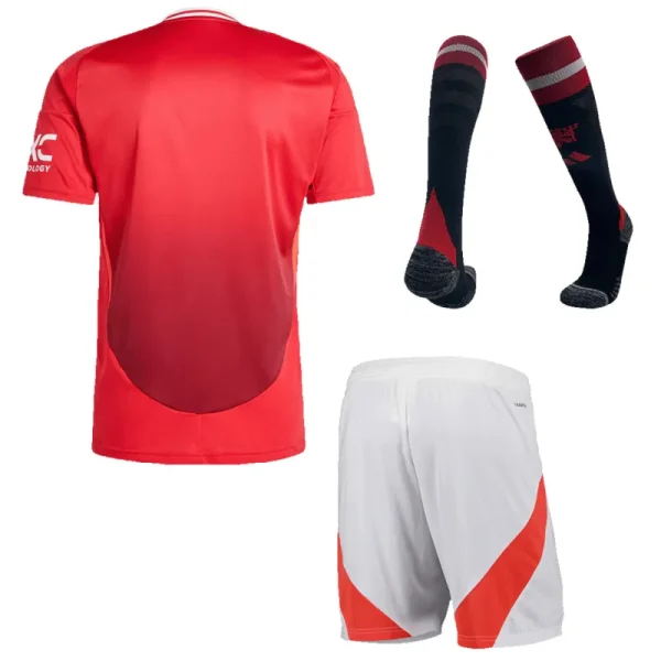 2024/25 Manchester United Home Full Kit(Jersey+Shorts+Socks)