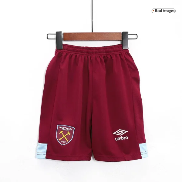 2023/24 Kids West Ham United Home Kit Shirt+Shorts
