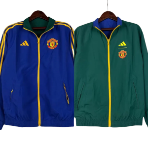 2023-2024 Manchester United Reversible Windbreaker£¨Blue-Green£©Soccer Jersey 1:1 Thai Quality