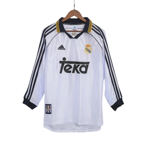 1999/00 Real Madrid Retro Away Soccer Jersey Long Sleeve