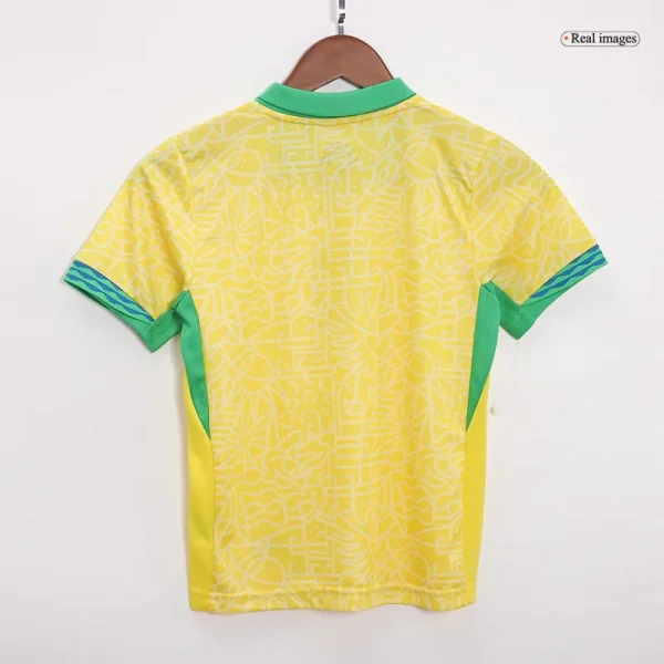 Kids Brazil 2024 Home Kit Copa America 2024 Youth Apparels