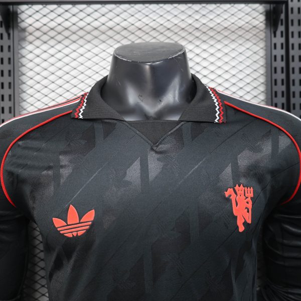 Manchester United POLO Shirt Player Edition Football Jersey Long Sleeve 25-26