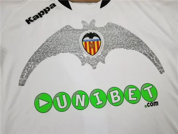 2009/10 Valencia VICENTE #14 DAVID VILLA #7 Retro Jersey Home 2009/10