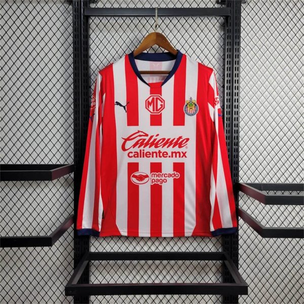 Puma Men's Chivas Home Long Sleeve Football Jersey 24-25