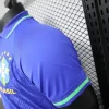 Brazil Nike Men's 2024 Slim Fit POLO Shirt - Blue