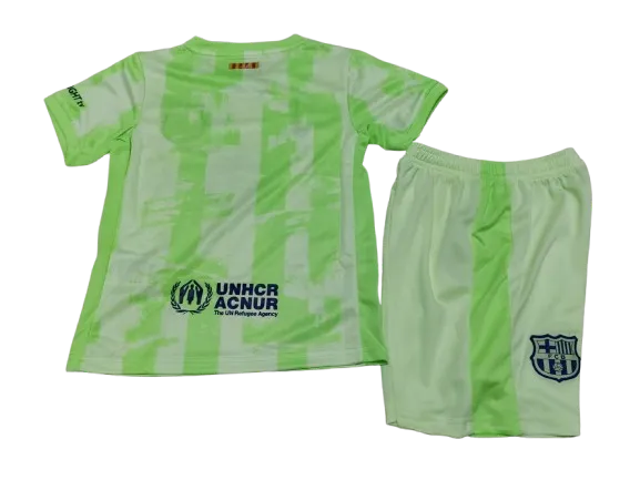 2024-25 Kids Barcelona Third Kit(Jersey+Short) Without Spofity Text