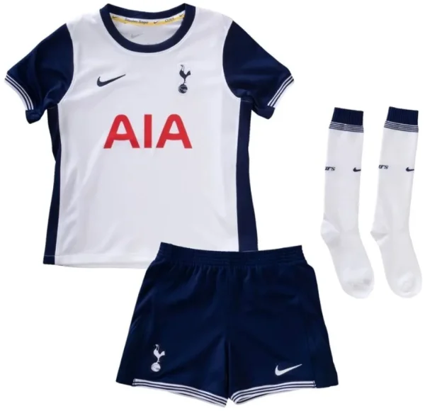 2024/25 Kids Tottenham Hotspur Home Full Kits(Jersey+Shorts+Socks)
