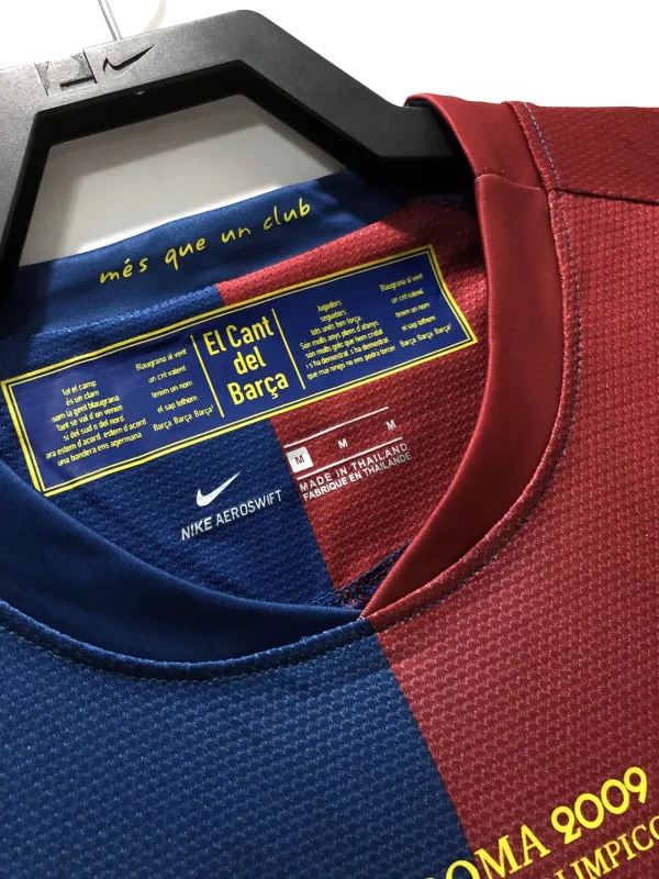Barcelona Messi #10 UCL Final Retro Long Sleeve Home 2008-09