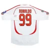 2006/07 AC Milan Ronaldo #99 Kak¨¤ #22 Maldini #3 Pirlo UCL Final Retro Long Sleeve Jersy Away Replica