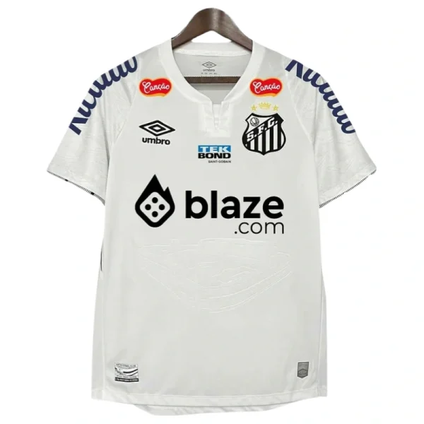 Brazilian Neymar Santos Football Club home jersey 24-25