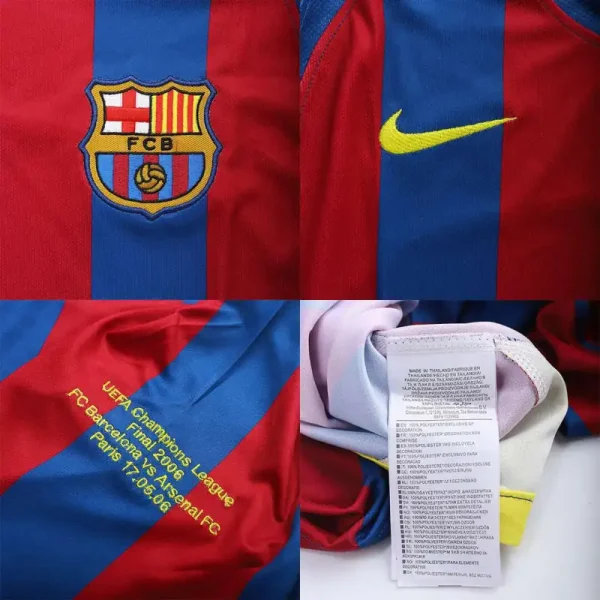 2005/06 Barcelona Puyol #5 UCL Final Retro Jersey Home