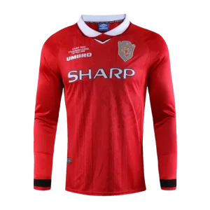 1999/00 Manchester United UCL Final Retro Jersey Home Long Sleeve