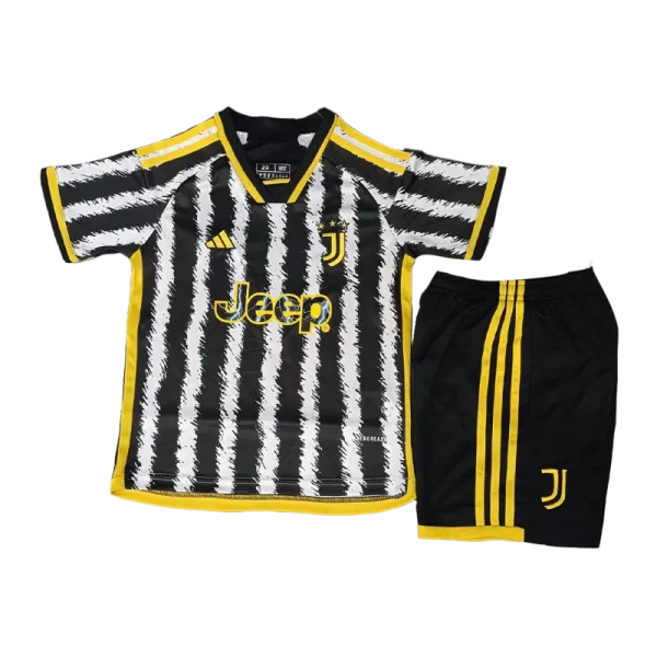 2023-24  Kids Juventus Home Whole Kit(Jersey+Shorts+Socks)